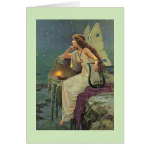 - Fairy die het Zee van de nacht over het hoofd z