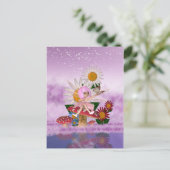 Fairy Digital Art Post Kaart - Schattige Briefkaar (Staand voorkant)