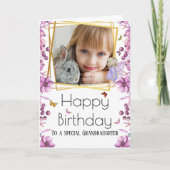 Fairy DIY foto vlinder tuin verjaardag Kaart (Voorkant)