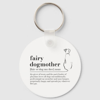 Fairy Dogmother Definitie Sleutelhanger, Hond Mum  Sleutelhanger