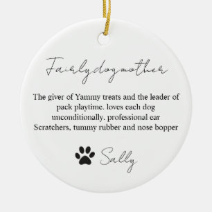 Fairy Dogmother Definition Ornament - Cadeau Idee