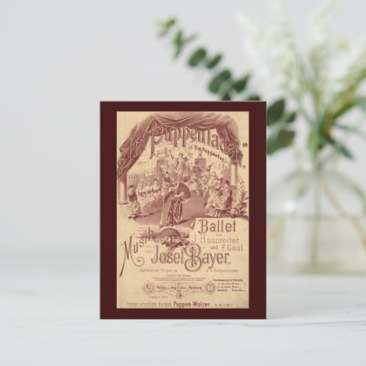 Fairy Doll Ballet - Die Puppenfee - Josef Bayer Briefkaart (Staand voorkant)