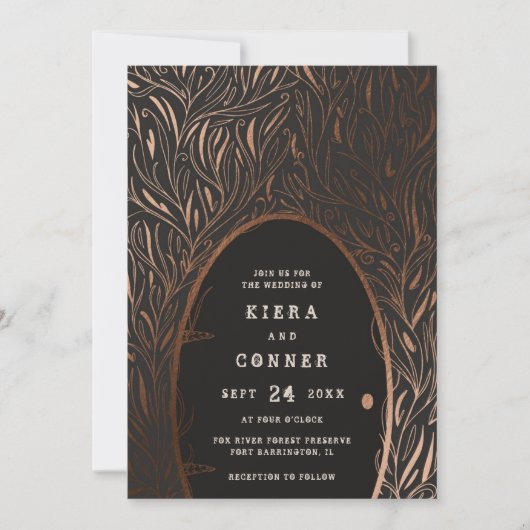 Fairy door Irish Folklore Fairytale Tree Weddensch Kaart (Voorkant)