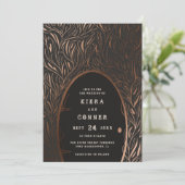 Fairy door Irish Folklore Fairytale Tree Weddensch Kaart (Staand voorkant)