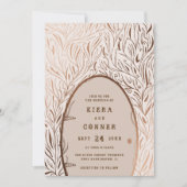 Fairy door Irish Folklore Fairytale Tree Weddensch Kaart (Voorkant)