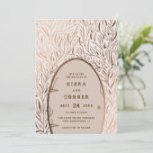 Fairy door Irish Folklore Fairytale Tree Weddensch Kaart (Staand voorkant)