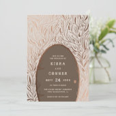 Fairy door Irish Folklore Fairytale Tree Weddensch Kaart (Staand voorkant)