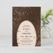 Fairy door Irish Folklore Fairytale Tree Weddensch Kaart (Staand voorkant)