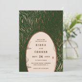 Fairy door Irish Folklore Fairytale Tree Weddensch Kaart (Staand voorkant)