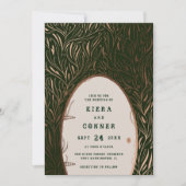 Fairy door Irish Folklore Fairytale Tree Weddensch Kaart (Voorkant)