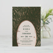 Fairy door Irish Folklore Fairytale Tree Weddensch Kaart (Staand voorkant)