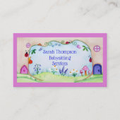 Fairy Doors Babysitting Services Visitekaartje (Voorkant)
