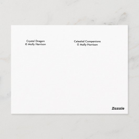 Fairy Dragon ACEO Kaarten van Molly Harrison (Achterkant)