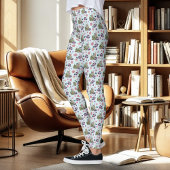 Fairy Dragon Books Tea Friendship  Leggings