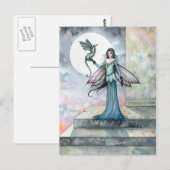 Fairy Dragon Briefkaart Gothic (Voorkant / Achterkant)
