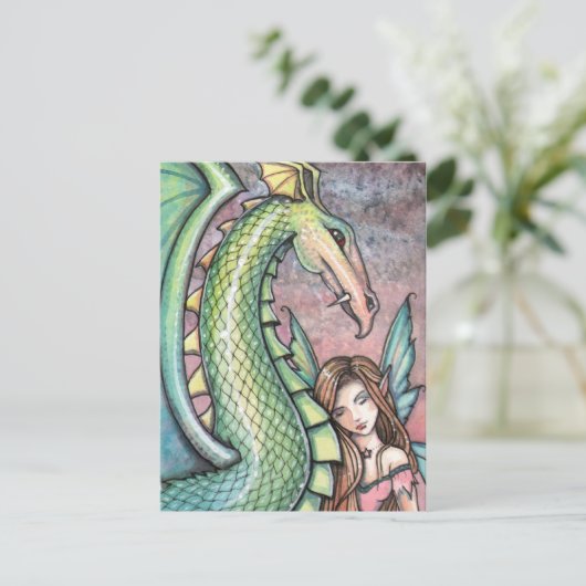 Fairy Dragon Briefkaart van Molly Harrison (Staand voorkant)