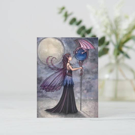 Fairy Dragon Briefkaart van Molly Harrison (Staand voorkant)