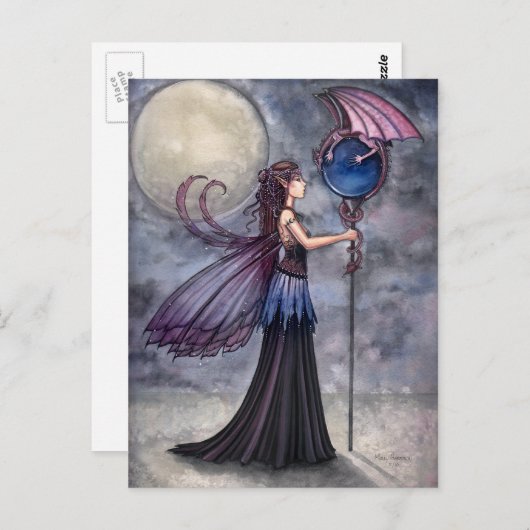 Fairy Dragon Briefkaart van Molly Harrison (Voorkant / Achterkant)