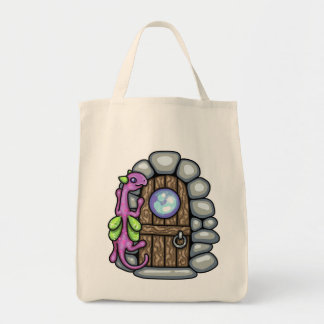 Fairy Dragon Door Carrie Michael Tote Bag