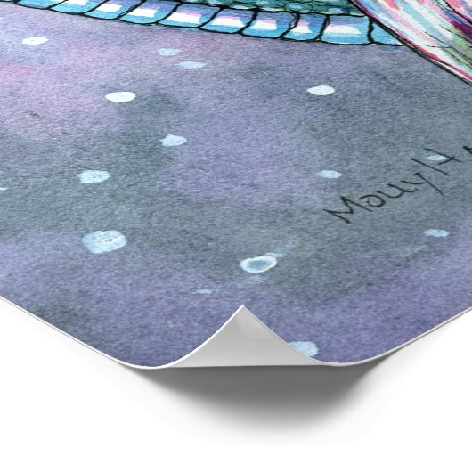 Fairy Dragon Poster Afdrukken op Molly Harrison (Hoek)