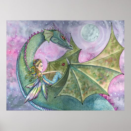 Fairy Dragon Poster Afdrukken op Molly Harrison (Voorkant)
