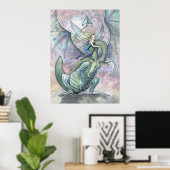 Fairy Dragon Poster Print van Molly Harrison (Thuiskantoor)