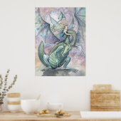 Fairy Dragon Poster Print van Molly Harrison (Keuken)