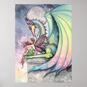 Fairy Dragon Poster van Molly Harrison