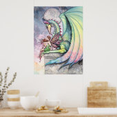 Fairy Dragon Poster van Molly Harrison (Keuken)