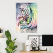 Fairy Dragon Poster van Molly Harrison (Thuiskantoor)