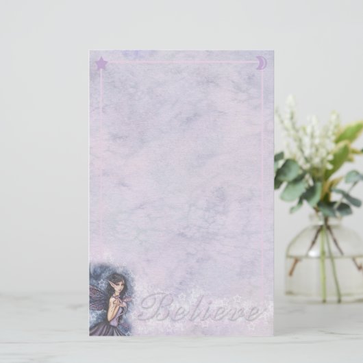 Fairy Dragon Starry Briefpapier (Staand voorkant)