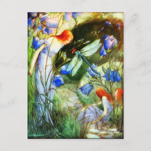 Fairy Dragonfly Briefkaart (Voorkant)