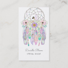 Fairy Dream Catcher Boho Arrows Feathers Visitekaartje