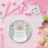 Fairy Dream Catcher Boho Feathers Kristallen Papieren Bordje (Feest)