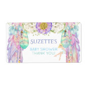 Fairy Dream Catcher Water Bottle Gift Dank u Etiket (Voorkant)