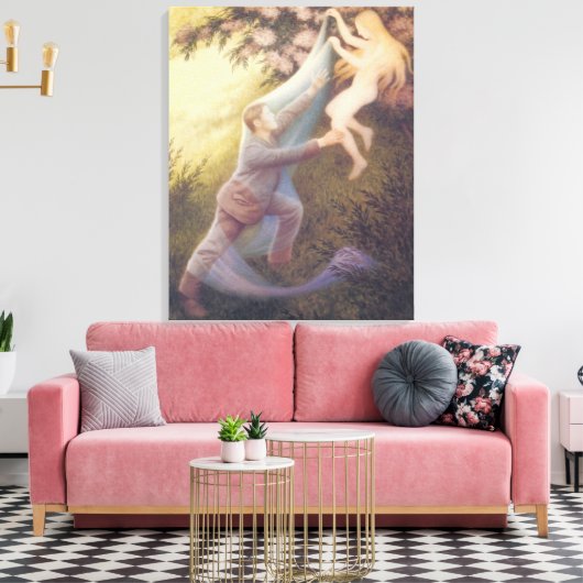 Fairy Dream (door Theodor Severin Kittelsen) Canvas Afdruk (Insitu (Woonkamer))