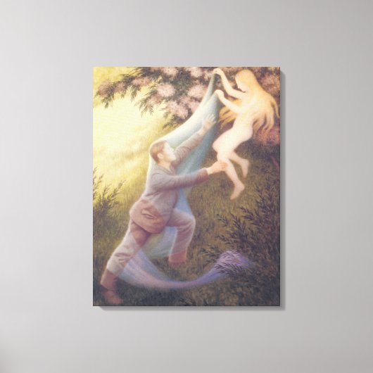 Fairy Dream (door Theodor Severin Kittelsen) Canvas Afdruk (Voorkant)