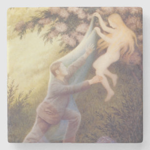 Fairy Dream (door Theodor Severin Kittelsen) Stenen Onderzetter