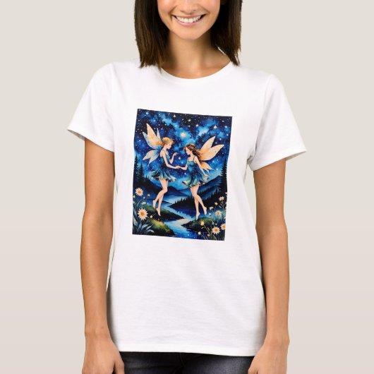 Fairy Dreamland Sterrennacht T-shirt (Voorkant)