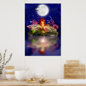Fairy Dreams Fantasy Cartoon Fairy Print Cute (Keuken)