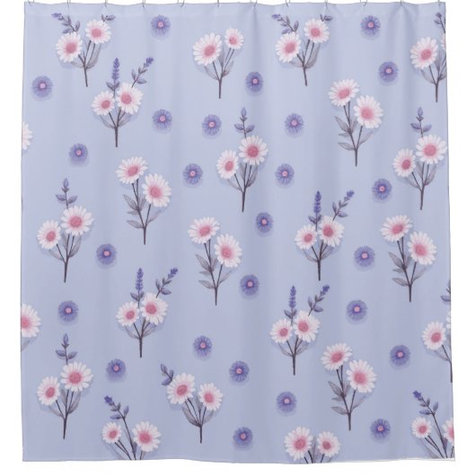 Fairy Dust Daisies Douchegordijn (Voorkant)