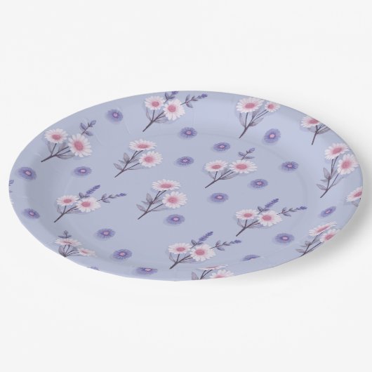 Fairy Dust Daisies Papieren Bordje (Gekanteld)