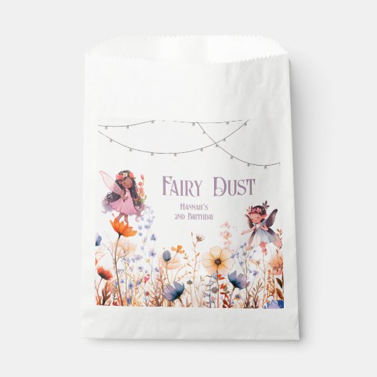 Fairy Dust Magic Tweede Verjaardag Bedankzakje (Voorkant)