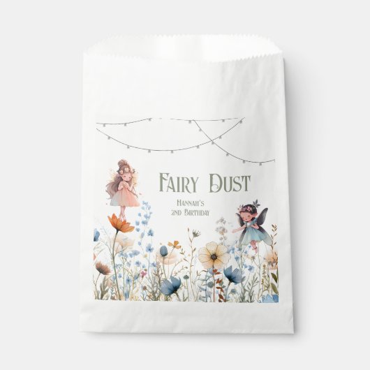Fairy Dust Magic Tweede Verjaardag Bedankzakje (Voorkant)