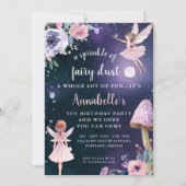 Fairy Dust Magical Enchanted verjaardagsfeestje Kaart (Voorkant)