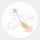 Fairy Dust Ronde Sticker (Voorkant)