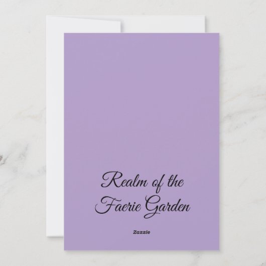 Fairy Easter Bunny Feestdagenkaart (Achterkant)