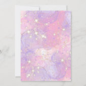 Fairy eenhoorn 5e verjaardag meisje roze eenhoorn kaart (Achterkant)