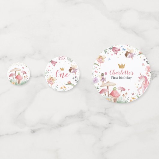 Fairy Eenhoorn Confetti (Achterkanten)