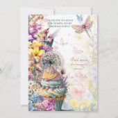 Fairy Eenhoorn Dank je wel Bedankkaart (Achterkant)